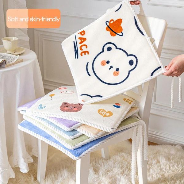 Couvre-chaise Cartoon Cushion Office sédentaire pet Home Hiver Emphle Student Dining Seat Soupt Tool