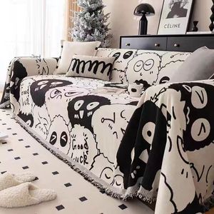 Housses de chaise dessin animé mignon housse de canapé Anticat Scratch couverture Durable canapé lavable Futon protecteur inclinable housse 230701