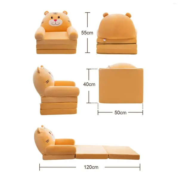 Housses de chaise pliables pour enfants, motif dessin animé, canapé, siège, lit