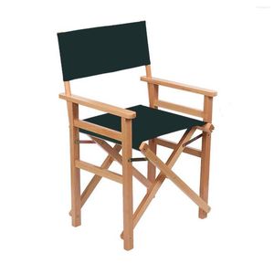 Stoelbedekkingen Casual directeuren stoelen bedekken ontlasting beschermer vervanging canvas zitkit rechte been directeur doek