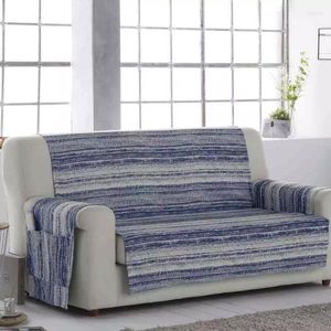 Stoelhoezen -Caise lounge banken cover -chaise longue janvier blauw chaiselongue bank cover