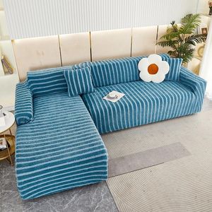 Housses de chaise en tissu plumes Chenille, couverture complète de canapé 1/2/3/4 places, anti-poussière, universelle, en forme de L, pour salon