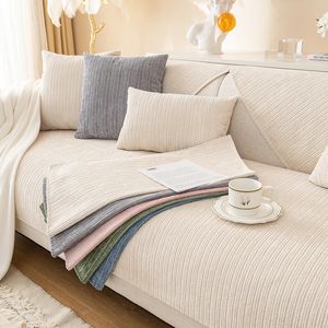 Stoelhoezen Chenille Bankhoes voor Woonkamer Moderne Bankkussen Mat Bankbeschermer Hoezen Zacht Dikker Stoel Bank Handdoek Home Decor 231110