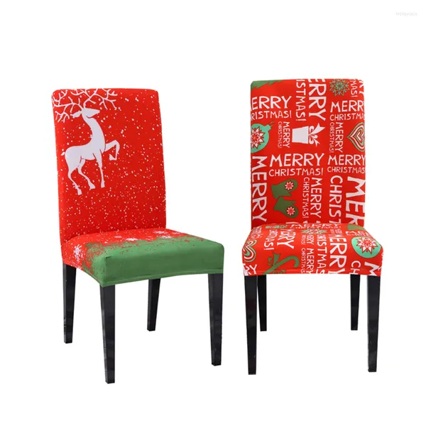 Housses de chaise Couverture de Noël Coversxmas Dining Slipcover Decor Holiday Cap Car Santa Protector Favors Party Claus Table Caserestaurant