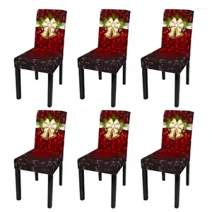 Couvre-chaise Couverture de Noël Couverture élastique Silaire tout compris Soft Pattern Banquet Party Supplies