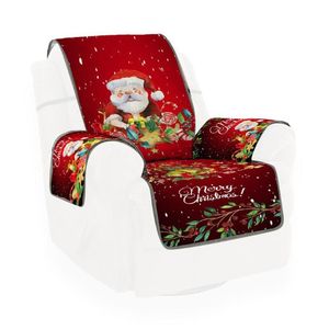 Stoelhoezen kerst Santa Claus Sofa Cover Seat Slipcovers Beschermer Bank voor vakantiejaar Homchair