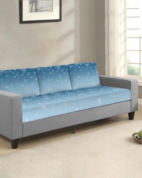 Couvercles de chaise de Noël Songe de neige Sofa Silat coussin protecteur stretchable lavable amovible élastique housses