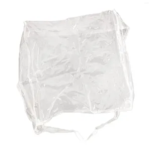 Cubiertas de silla Cubierta de comedor transparente para cojín de cocina Transparente ajustable