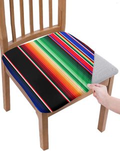 Couvre-chaise Colorful Mexican Stripes Elasticity Office Office Office Soutrque Protecteur Home Kitchen Dining Room Hlebcovers