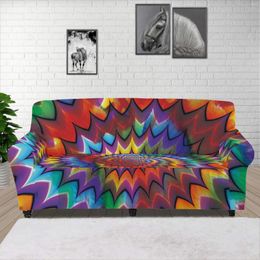 Chaise Couvre Coloré Tie Dye Canapé Pour Salon Élastique Polyester Ensemble Housses Couverture Personnalisée Prtoectector