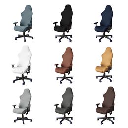 Housses de chaise Ordinateur Gaming Stretch Spandex Fauteuil Gamer Housse de siège Imprimé Ménage Racing Bureau Rotation Housses 230720