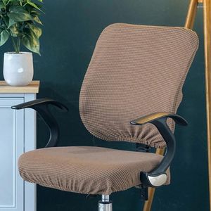 Couvre-chaise Corn Corn Kernel Velvet Split Cover Simple Home Style Couleur solide Couleur élastique élastique adaptée au bureau