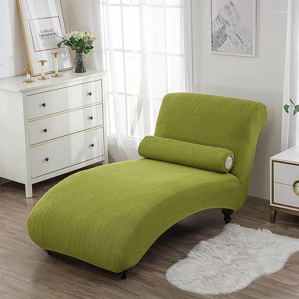 Couvre-chaise Corn Silk Velvet Velles sans arc sans inclusion de canapé en forme de chaise à arc de luxe Lounge élastique élastique non glissante et douce