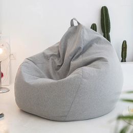 Couvre-chaise Coton et lin Lazybones Sofa Tissu non rempli les plaies de haricot