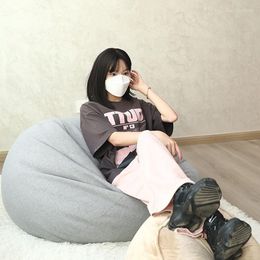 Housses de chaise en tissu de coton pouf tatami coussin de canapé durable confortable loisirs chambre housse de canapé amovible et lavable sans doublure