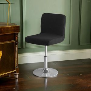 Housses de chaise, hauteur de comptoir, protection du dossier mi-bas, housse de tabouret de bar pour salle à manger, tabouret de bar carré pivotant, housse de coussin de siège