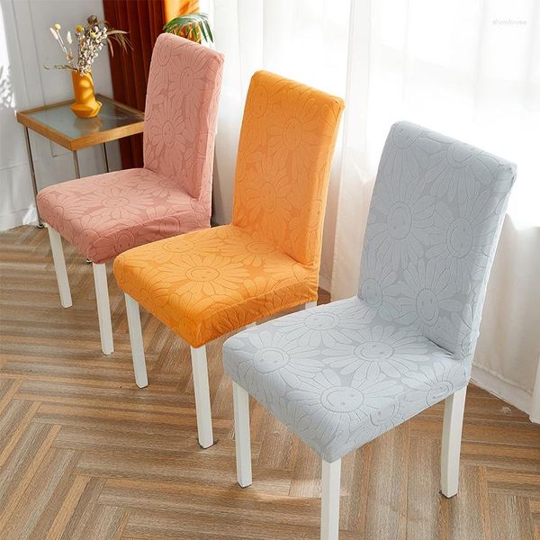 Cubiertas de silla Cubierta Respaldo Asiento Elástico Mesa de Comedor Y Simple Four Seasons Universal