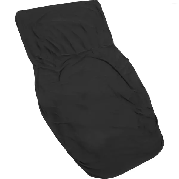 Cubiertas de sillas cubiertas para salones de chaise sala de sofá sin brazo sólido cama de color sólido (negro)