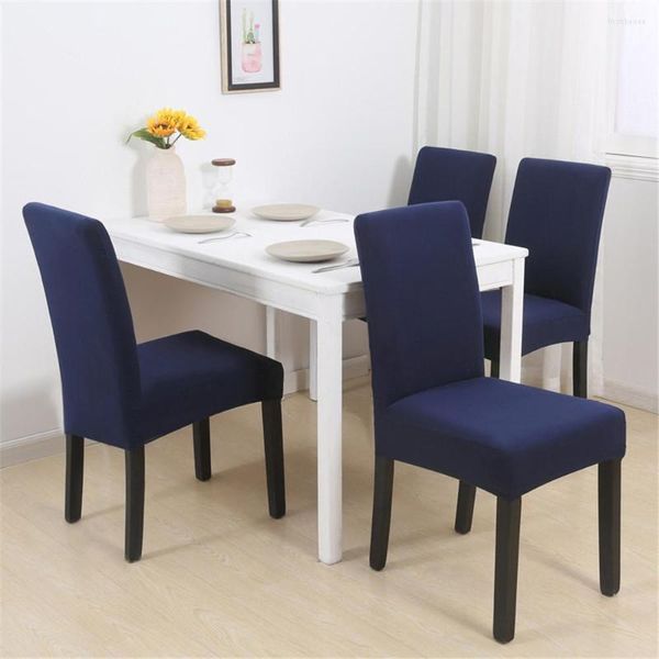 Housses de chaise pour fêtes Els, cuisines, Banquets, couleur unie, tabouret haut, Bar, café, protecteur de siège décoratif