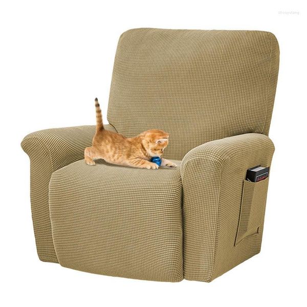 Housses de chaise Housse pour fauteuils inclinables en tissu extensible Canapé à siège unique