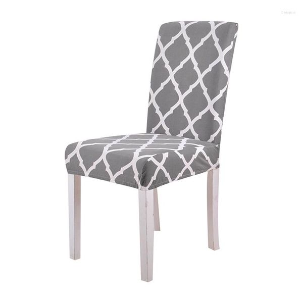 Housses de chaise en Spandex extensible, élastiques, blanches, pour salle à manger, cuisine, Banquet de mariage, décoration de maison