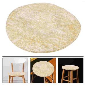Couvercles de chaise couvrent le tabouret rond protecteur protecteur amovible à la salle à manger extensible coussin en housse élastique