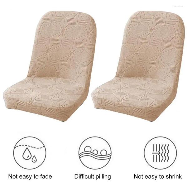 Cubiertas de sillas Cubierta con diseño de alto elástico Jacquard Protector de asiento antideslizante para sillas de decoración de comedor