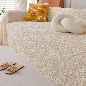 Stoelhoezen crème afdeling sofa cover handdoek vier seizoenen universeel niet-slip kussen uit één stuk type all-purpose deken bank