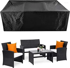 Cubiertas de sillas Muebles de exterior personalizados cubren mesa de sofá de patio impermeable y a prueba de polvo