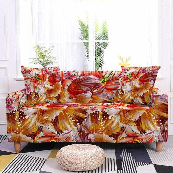 Housses de chaise motif Animal mignon housse de canapé élastique Polyester tissu canapé anti-poussière amovible housse pour salon décor