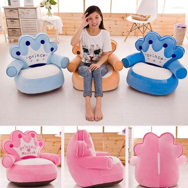 Cubiertas de silla Cubierta de sofá lindo Sofá de dibujos animados Niños Asiento de bebé Sillón Cojín para niños pequeños Niños