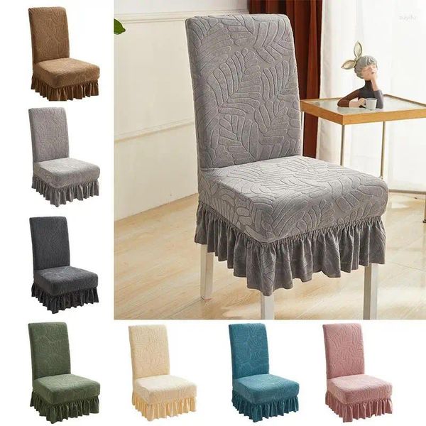 Cubiertas para sillas Cubierta de comedor Asiento de casa elástico Sillas de sala de estar Extraíbles Elegantes Muebles fáciles de instalar para