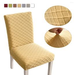 Cubiertas de sillas cubiertas de comedor slip -slip -slip poliéster lavable para habitaciones restaurante de vivienda de dormitorio de cocina