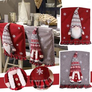 Stoelhoezen eetkamer kerstachterachtige deksel Santa Snowman Dinner Kitchen El Party Flags 3x5 Outdoor #T2G