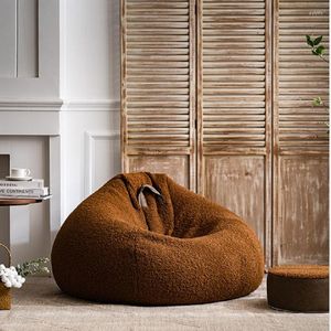 Stoelhoes Doudou Bag Cover Lazy Sofa Tatami Ins Wind Children Primary School Studenten meisjes balkon liegen slaapkamer ronde