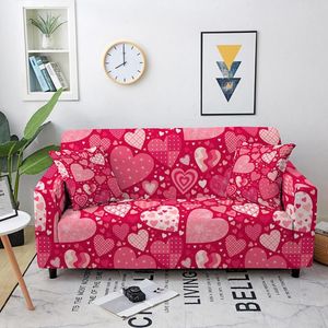 Fundas para sillas, funda de sofá con estampado en forma de corazón de ensueño para sala de estar, sillón elástico, esquina, decoración del hogar