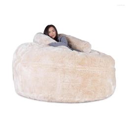 Housses de chaise en peluche, housse de pouf, canapé-lit sans remplissage, grande décoration confortable pour fête de jeu, salon