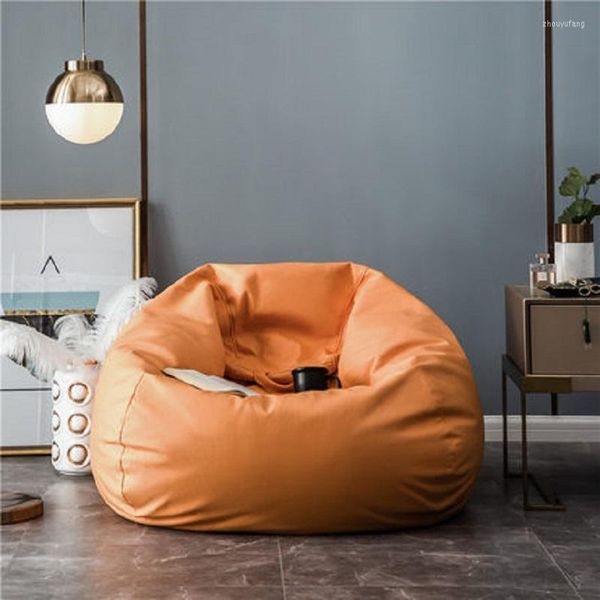 Housses de chaise Drop Technology Cloth Lazy Sofa Cover Single Tatami Zipper Remplace le pouf Cuir