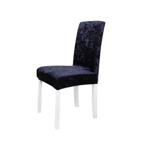 Housses de chaise anti-poussière brillant Super El élastique siège à manger Spandex doux extensible housses tissu moderne couverture velours Anti PcsChair