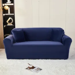 Cubiertas de silla DZQ Soft Plush Velvet Cover para sala de estar Sólido Extensible Ajustable 3 plazas 1/2/3/4 Asiento Slipboca de asiento