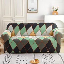 Cubiertas de silla DZQ Sofá ajustable impermeable para la sala de estar Flor impresa de 3 plazas Polvo Proponport 1/2/3/4 Asiento