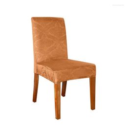 Housses de chaise effet épaissi universel gaufrage élastique élastique siège décoratif demi-paquet El salle à manger couverture mariage PartyChair