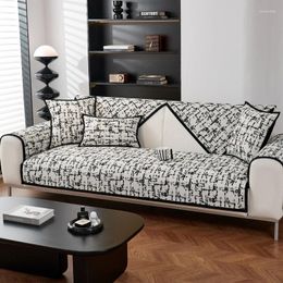 Cubiertas de silla Eifloy Cover de sofá negro moderno para sala de estar 3 plazas chenille couch slip-slip toille toille loveseat l Forma