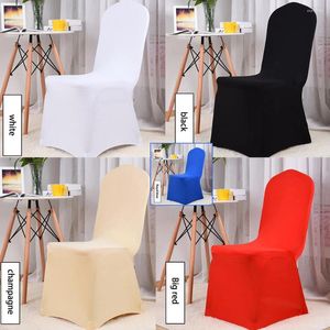 Cubiertas de silla El Spandex Comedor Protector universal Cubierta elástica para banquete de boda al aire libre