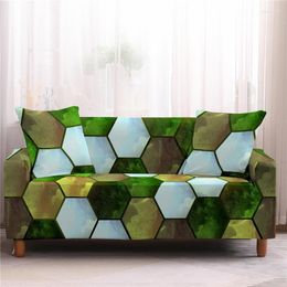 Cubiertas de silla Funda de sofá geométrica abstracta elástica Toalla todo incluido Muebles lavables antiincrustantes extraíbles