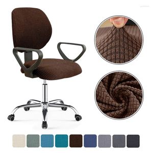 Stoelbedekkingen Elastische anti-stof fauteuil Split stoel Computer Cover Stretch Bureau stoelen SLIPCOVER Wedding Banquets Els Conferenties