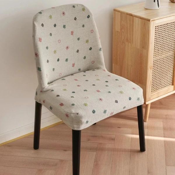 Cubiertas de silla Cubierta de mesa de comedor circular elástica Taburete de estilo nórdico Uso universal para el hogar