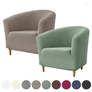 Stoelbedekkingen Elastische club stretch Jacquard Sofa Single Tub fauteuil bankschepen voor staaf voor bar -teller woonkamer