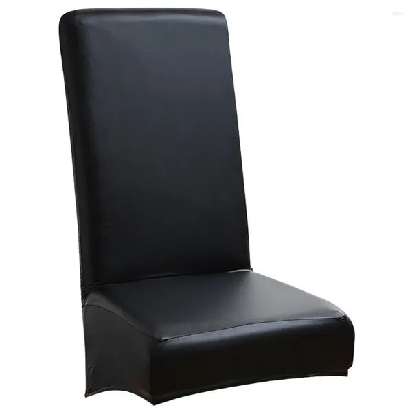 Couvercles de chaise couvercle élastique Haut arrière PU Sleeve Dining Table Chaises de salle