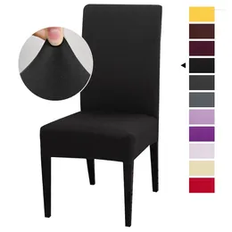 Housses de chaise housse de salle à manger élastique chaises extensibles classiques housse de siège solide pour Els Restaurants salons Cadeira